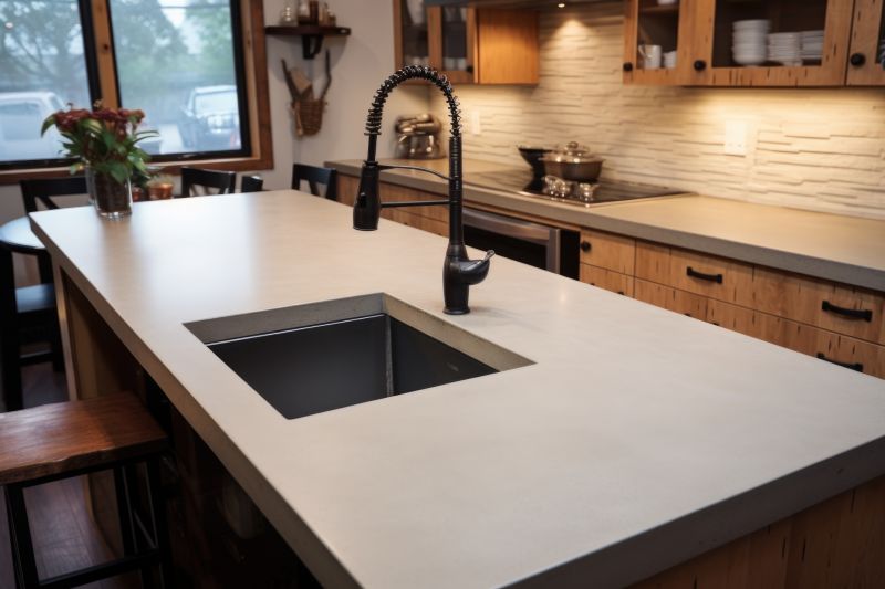 Cement Counter Installation in Sonoma County, CA